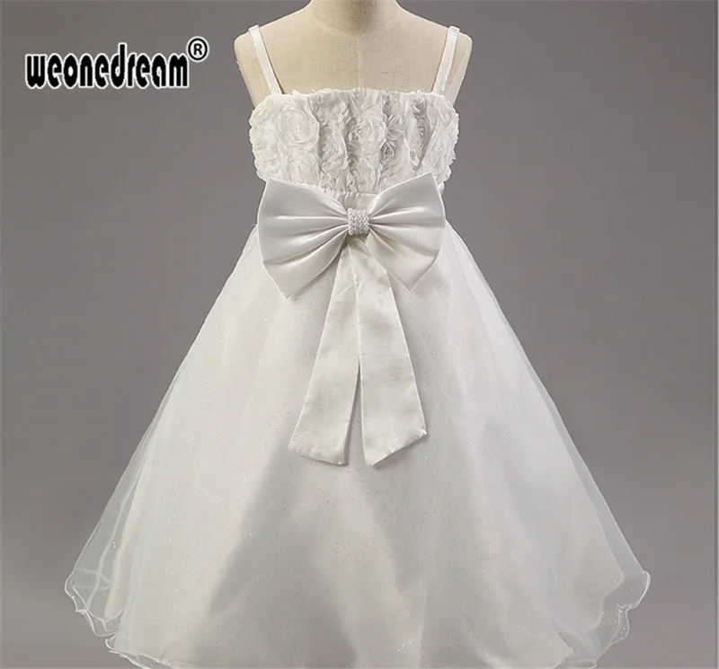 WEONEDREAM Vestidos/2017 г. Летнее платье с цветочным узором для девочек Детские подтяжки