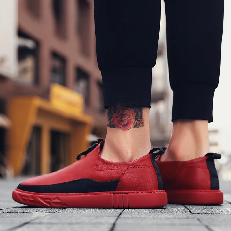 New Genuine Leather Shoes Men Brand Footwear Fashion Men's Casual shoes men Sneakers High Quality Zapatos De Hombre | Обувь