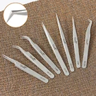 Профессиональный пинцет для наращивания ресниц Yelix SA Пинцет для объемных ресниц Pincet, гиперфин, высокая точность