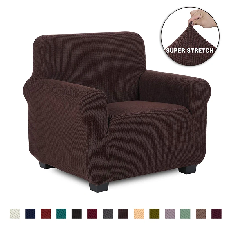 Жаккардовый эластичный чехол для кресла гостиной 1 местный диван мебели дивана
