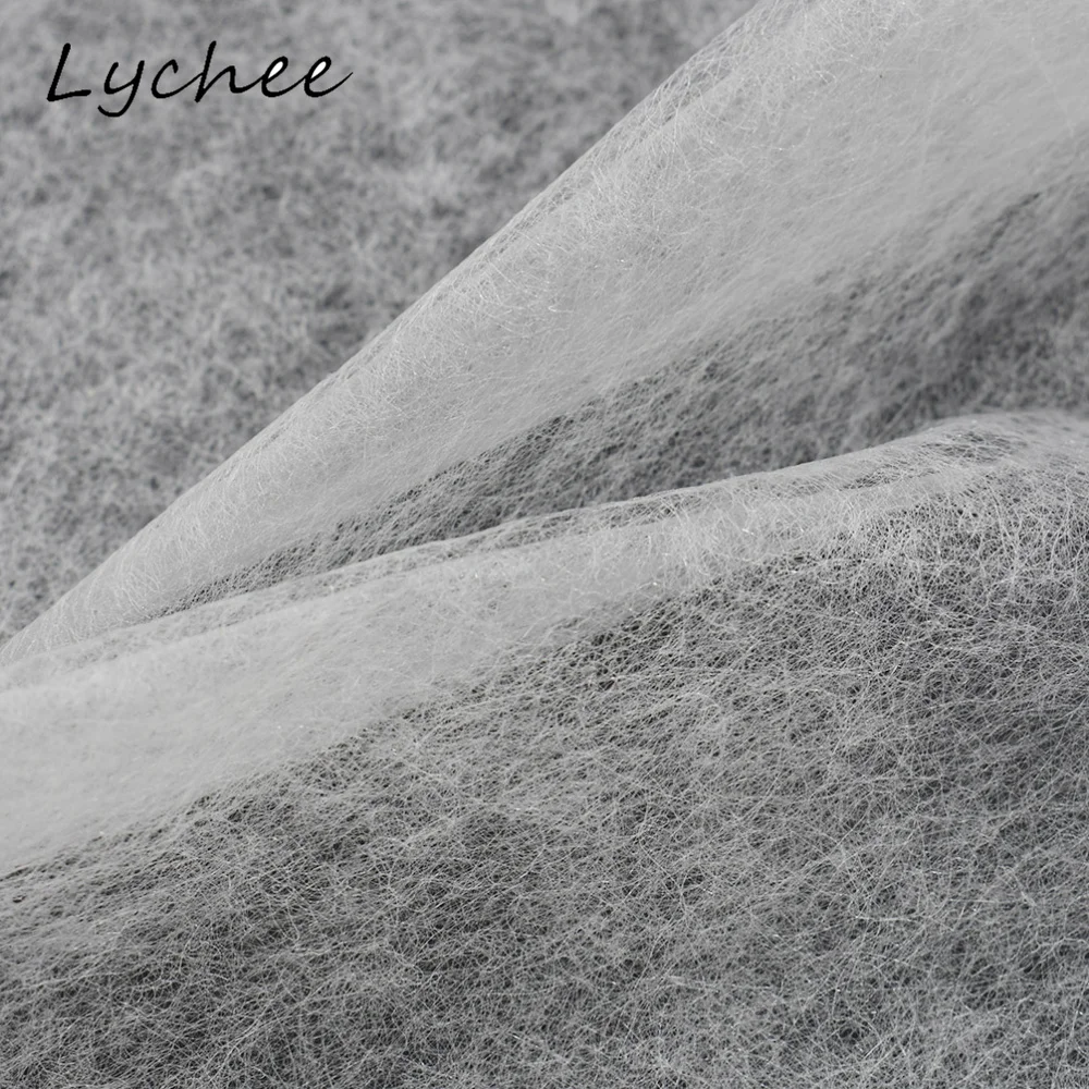 Двухсторонняя клейкая ткань Lychee 1 1*1 м с помощью утюга сделай сам прокладочная