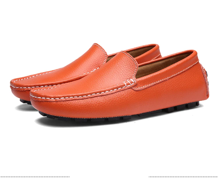 FEVRAL/лоферы из натуральной кожи; мужская повседневная обувь без застежки; сезон весна-лето; Новинка года; дышащая модная мягкая мужская обувь для вождения на плоской подошве