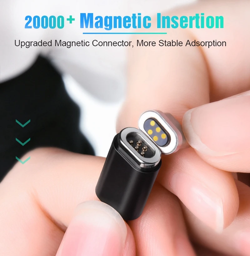Магнитный кабель Micro usb type C для быстрой зарядки, магнитный кабель Micro USB для зарядки и передачи данных, кабели для мобильных телефонов iPhone