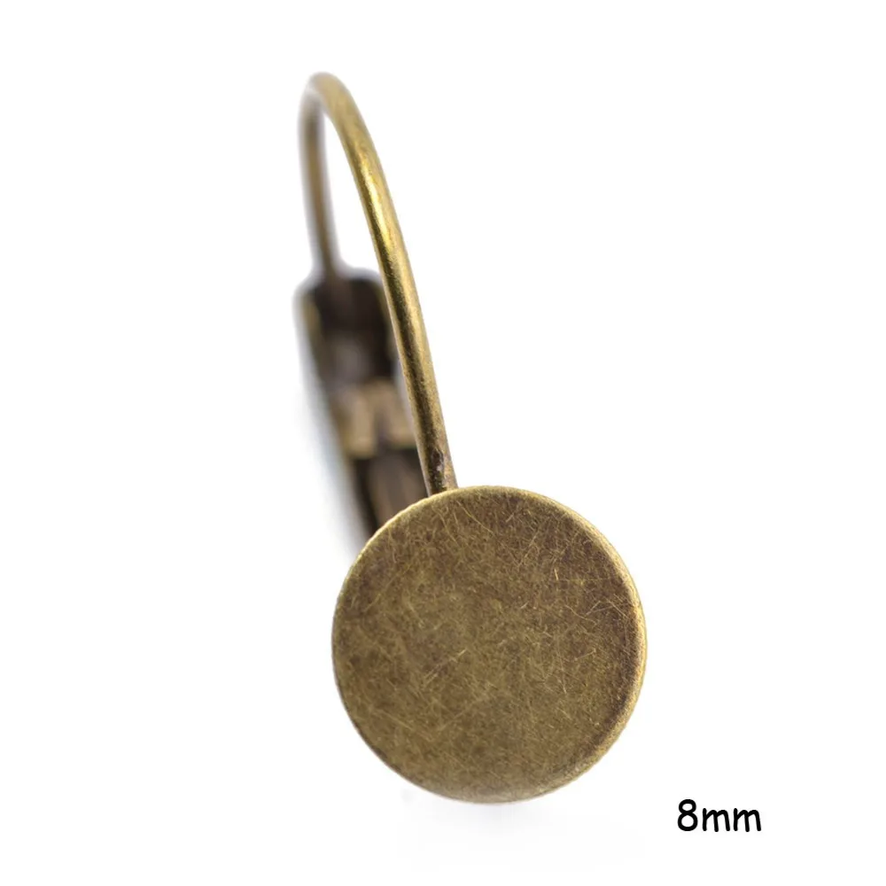 10 шт. 8 мм круглые серьги с французским рычагом | Украшения и аксессуары