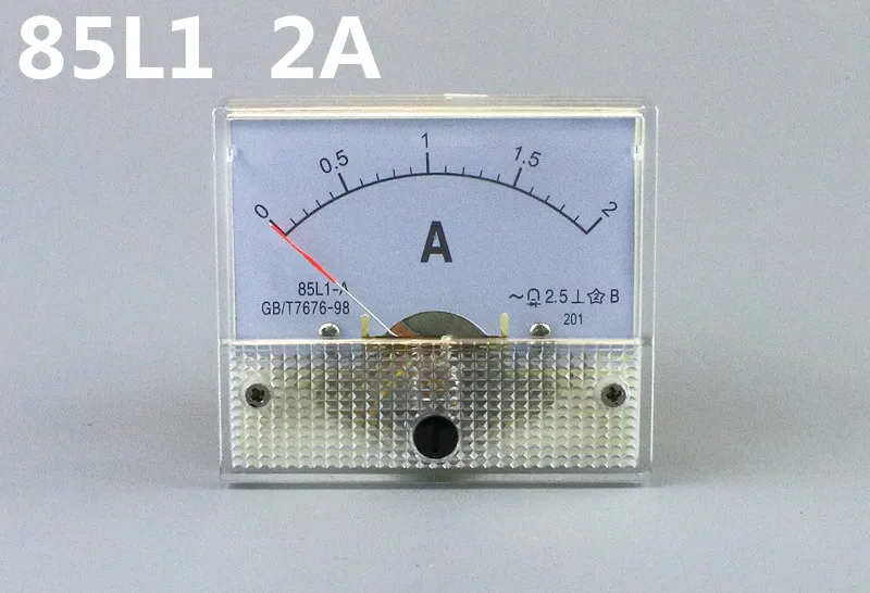 1 шт. 85L1 1A 2A 3A 5A 10A 15A 20A 30A 50A 75A AC Панель метр аналоговый Панель Амперметр циферблат ток датчик