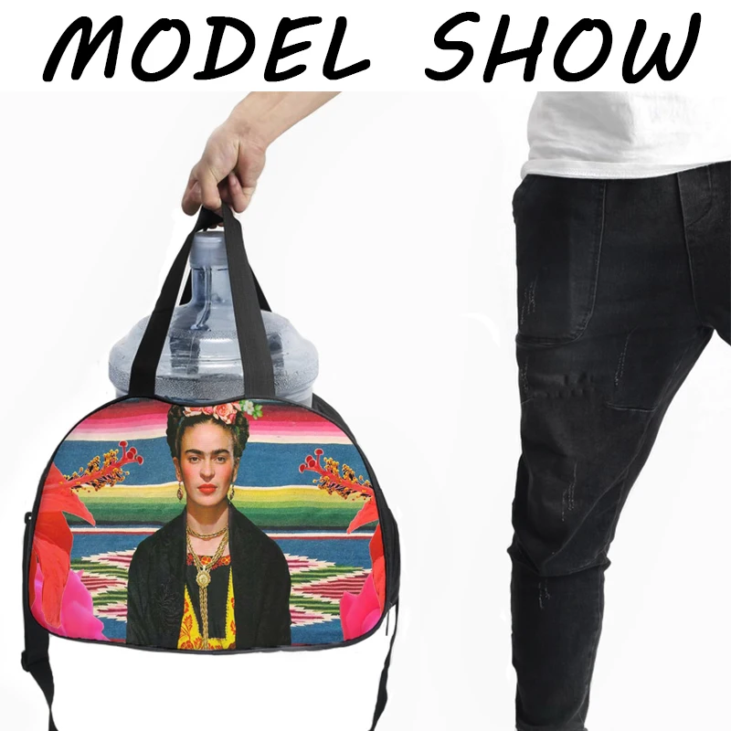 

Crowdale Canvas traveling bag Multi-functional Hallowmas skull print bag Capacity Waterproof Print Luggage Duffle Bag 43*30*23cm