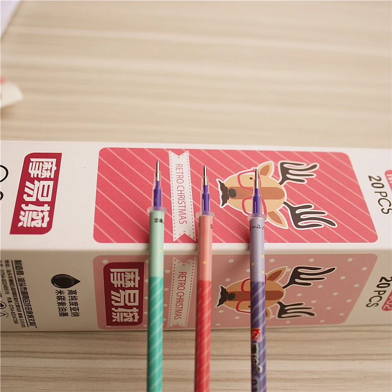 10 шт./лот новые стираемые гелевые стержни для ручек студенческие и офисные