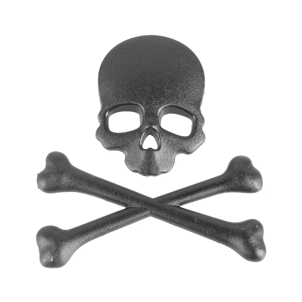 Автомобильный Стайлинг 3 цветов череп крест скула наклейка автомобильная 3D