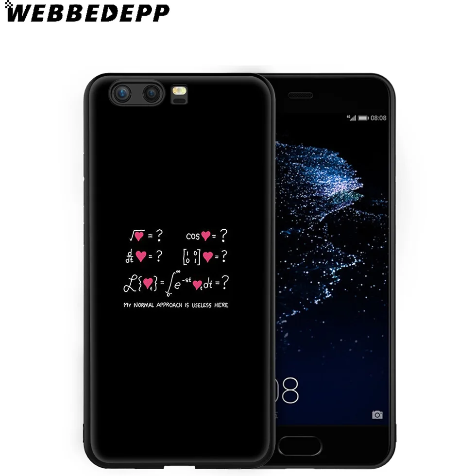 WEBBEDEPP Math Question Art мягкий чехол для Huawei P8 P9 P10 P20 P30 Lite Pro P Smart Z Plus 2019 Y6 Prime 2018 2017 Mini |