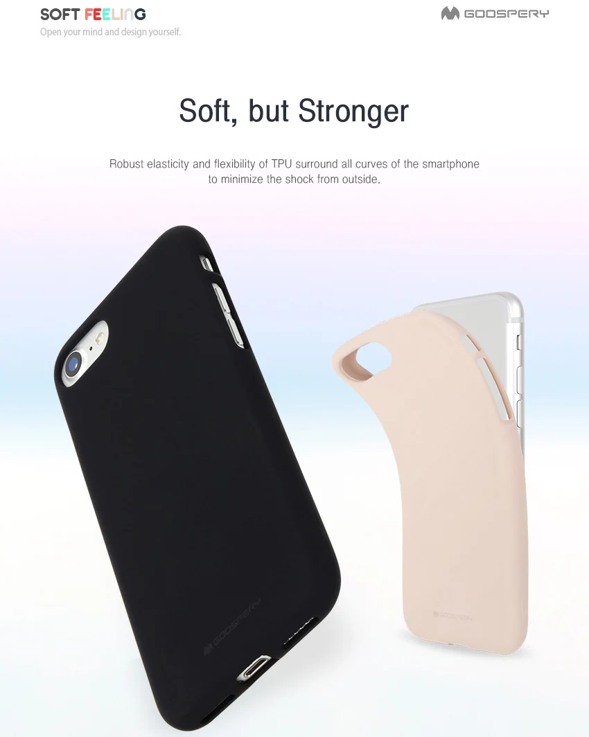 Оригинальный мягкий матовый резиновый чехол Mercury Goospery для Apple iPhone 12 mini 11 pro max 5 5S 6S 7