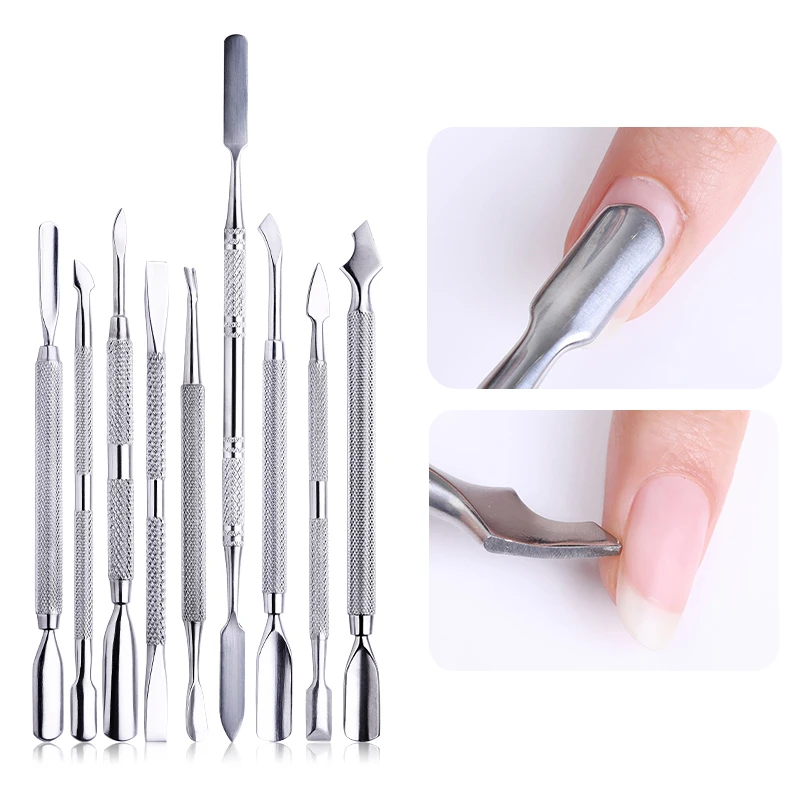 Набор для удаления лака из нержавеющей стали 1 шт. серебристый с двойным концом