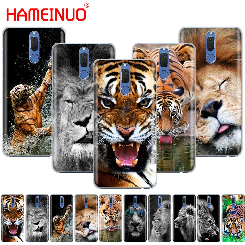 HAMEINUO Модный чехол для телефона с изображением Льва и Тигра Huawei NOVA 2 2S 3e PLUS LITE p smart