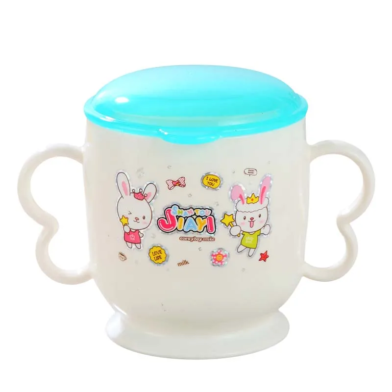 Мультяшный детский чайник детская чашка для питьевой воды с двойной ручкой