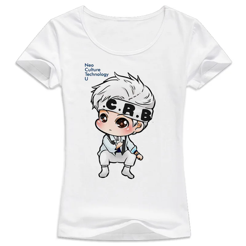 NCT Taeyong T-shirt female harajuku Letters Printed t shirt Short kawaii tumblr girl Casual tshirt women WT629 | Женская одежда