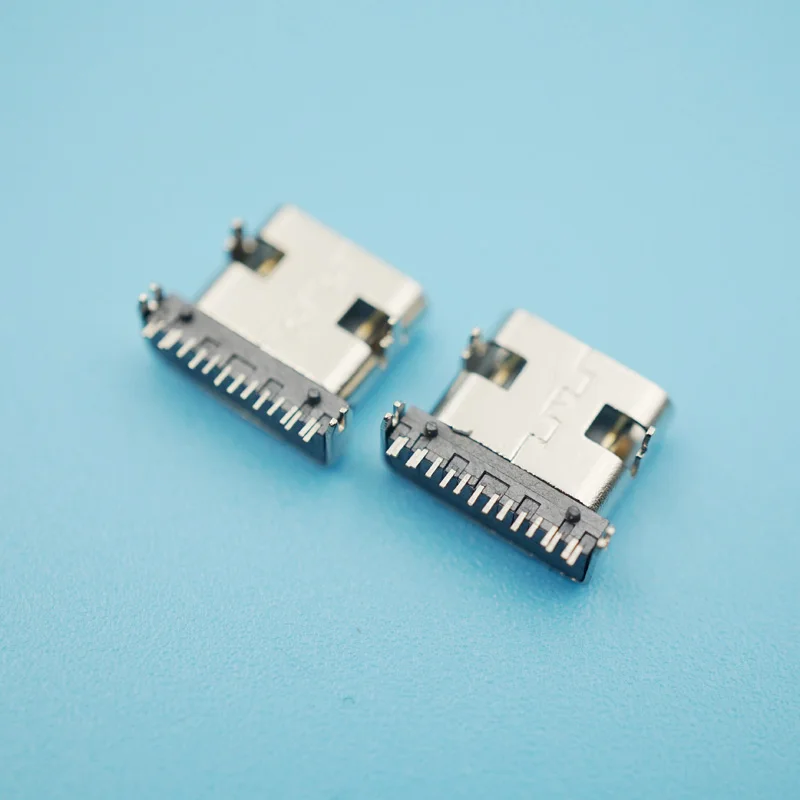 30 шт./лот USB 3 1 Гнездовой разъем 4 DIP типа C штекер 90 градусов 16 контактов для