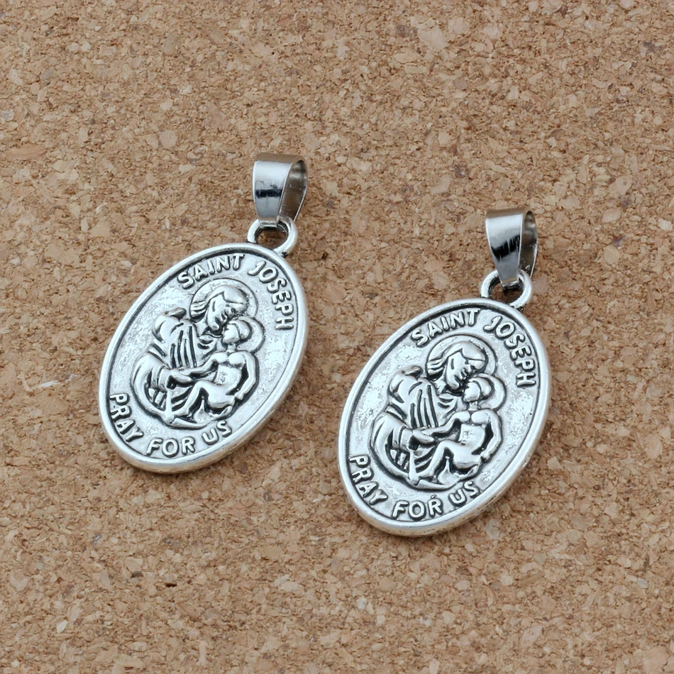Бусины подвески Сен Иосиф из цинкового сплава 18x33 5 мм 10 шт./лот|Подвески| |