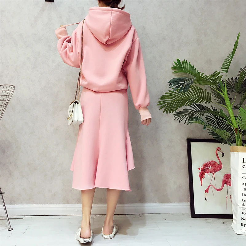 2017 г. спортивные костюмы Новый женский с капюшоном Длинные рукава свитер