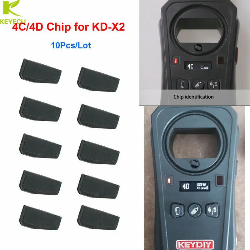 KEYECU 10 шт./лот KD 4C/4D копия клона чип транспондер специально для KEYDIY KD-X2 ключ Cloner |