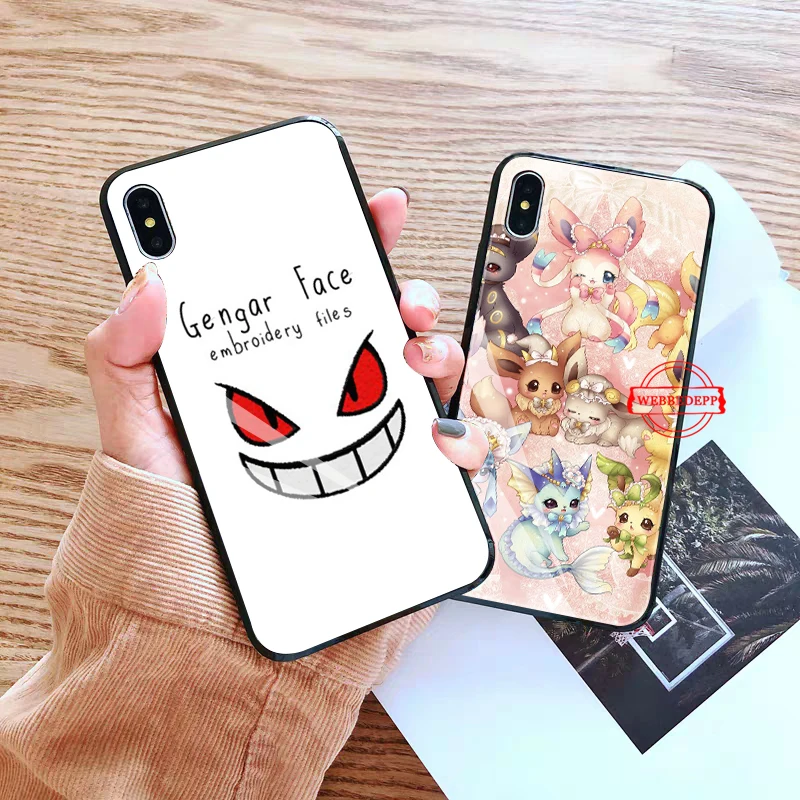 

Pika Go PokeBall animal Glass Phone Case for Apple iPhone 11 Pro X XS Max 6 6S 7 8 Plus 5 5S SE