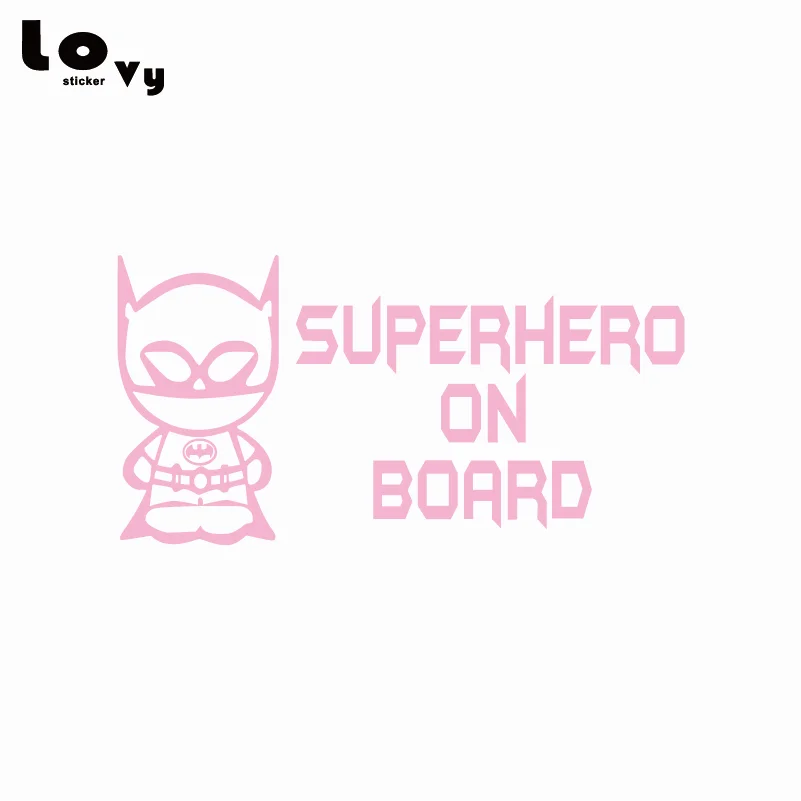 Creative Superhero Vinyl Wall Sticker Funny Cartoon Batman Decal Home Decor | Stickers