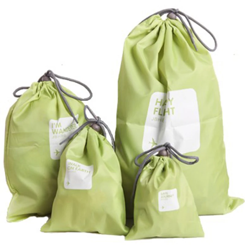 4 шт./лот Водонепроницаемый хранения Drawstring Сумки для путешествий обуви Прачечная