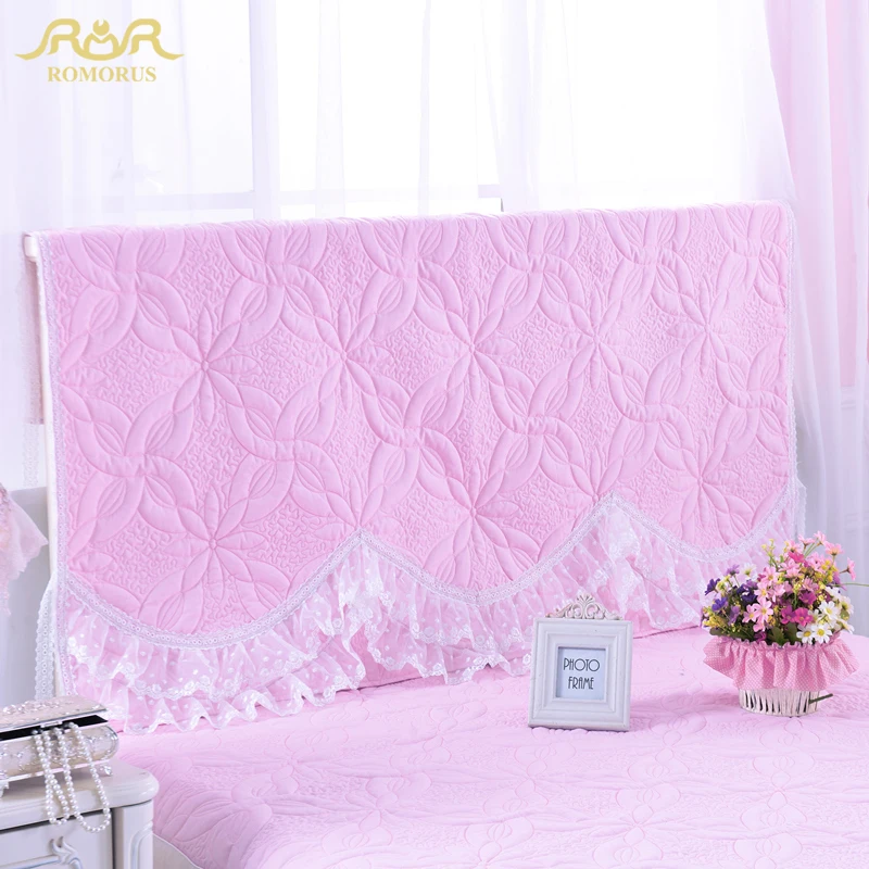 ROMORUS красивый розовый фиолетовый белый стеганый кружевной декоративный чехол