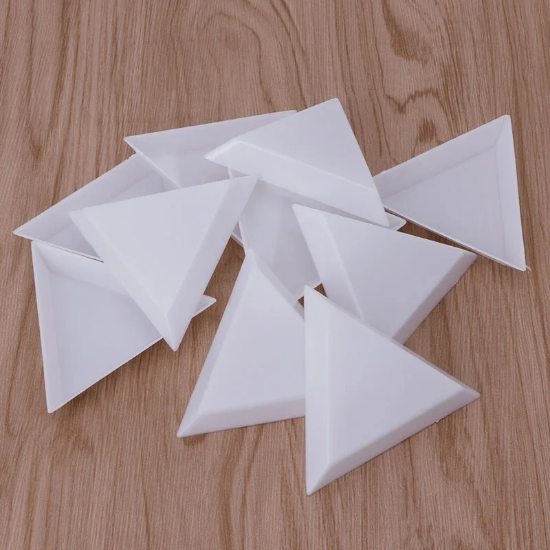 10 шт. Пластик Треугольники Стразы бусины украшение для ногтей ювелирное изделие