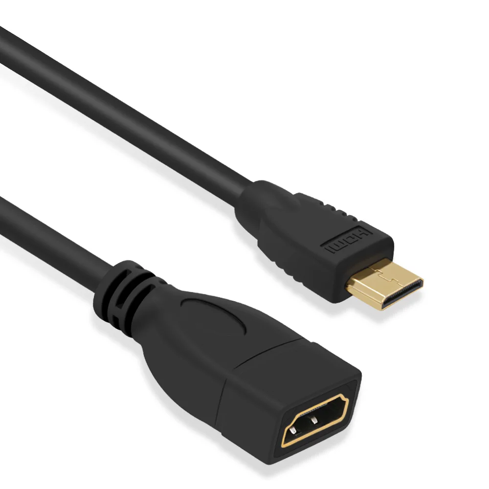 Премиум Версия 1 4 1080p 3D позолоченный мини адаптер HDMI Папа мама кабель