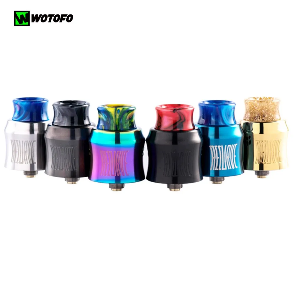 Оригинальный Wotofo изогнутый RDA 24 мм Vape Танк испаритель восстановление капает