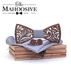 Цветочный галстук, деревянный галстук-бабочка, Шелковый жаккардовый тканый мужской галстук-бабочка, галстук-бабочка Карманный платок, носовой платок, костюм, галстук-бабочка