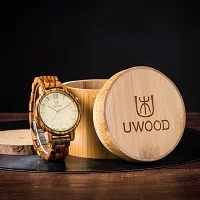 zebra woodbox UWOOD деревянные наручные часы Мужские кварцевые часы винтажные минималистичные повседневные браслет ручной для мужских часов - Цвет: zebra woodbox