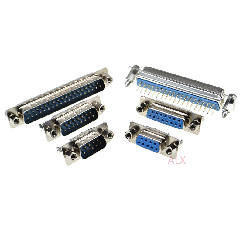 2 шт. с фиксированным винтом DP9 DP15 DP25 DP37 Штекерный разъем PCB вставная пластина Тип D