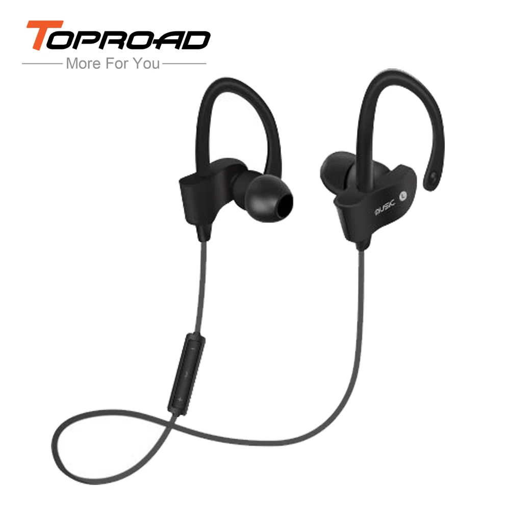 TOPROAD Стерео Bluetooth Наушники Беспроводные спортивные беговые наушники с микрофоном