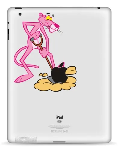 15048 GOOYIYO-планшет частичный стикер для iPad 234 виниловая наклейка DIY Розовая пантера мультяшная кожа для iPad Pro Air 9,7 Mini 7,9 Tablet - Цвет: 15048