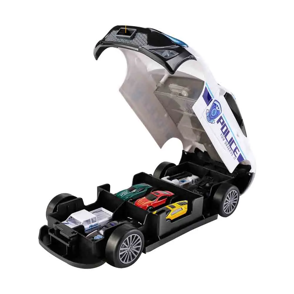 Theme Model Storage Police Car +6 Alloy Carr Gift Children's Multi-function Toy Early Education Puzzle | Игрушки и хобби