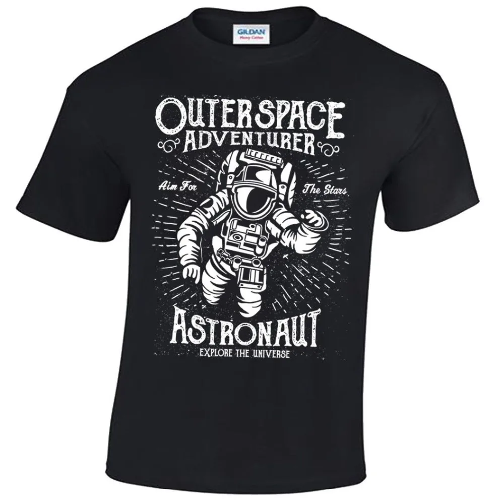 Astronauta Camiseta Hombre Ретро Motivacionales Adventurer Buzos 2019 новая брендовая одежда специальная