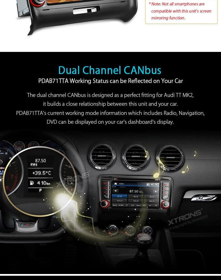 " dab+ Автомобильное Радио 2din dvd-плеер GPS для Audi TT MK2 8j(2006-2012) авто NAV 2 DIN Bluetooth Canbus SD RDS Радио S DAB/FM стерео