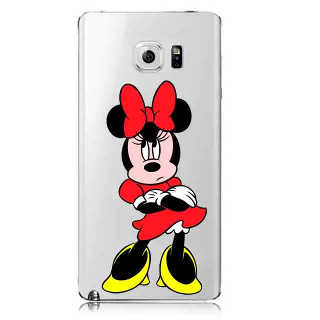 Веселый Микки Минни Emoji Мышь чехол с принцессой для samsung A3 A5 A7 A8 J1 J5 J7 Note 7 4 5 S3 S4 S5 S6 S7