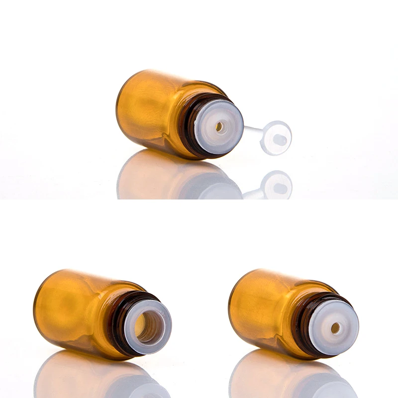 1 мл/2 мл/3 мл портативная бутылка для эфирного масла из янтарного стекла реагенты