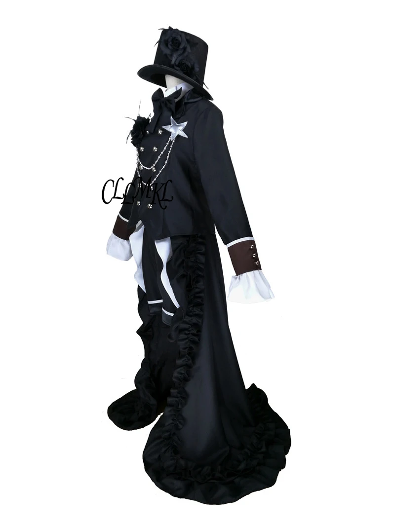 Аниме Kuroshitsuji Черный Дворецкий Ciel Phantomhive вечерние платья Косплей Костюм Полный набор Индивидуальные