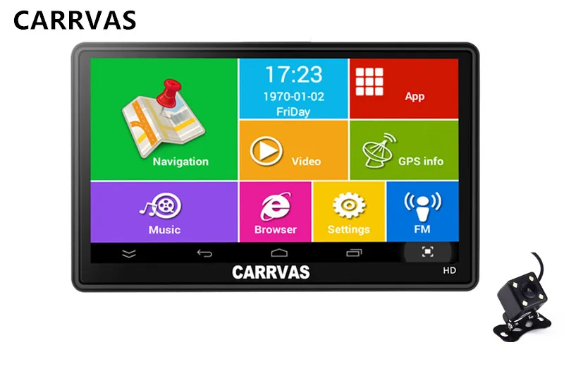 7 дюймовый автомобильный GPS навигатор carvas на Android Wi Fi AV 512 МБ 8 ГБ Gps для грузовика