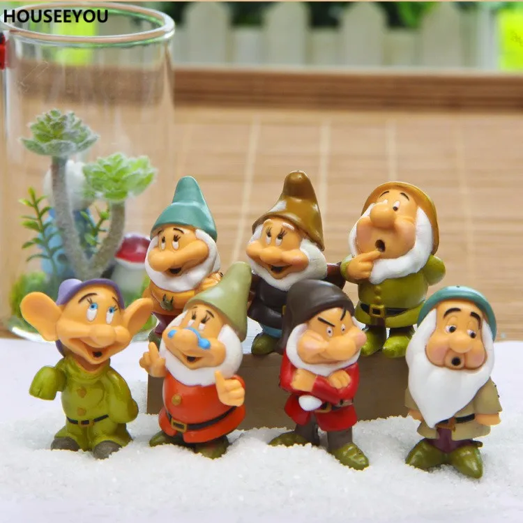 Мультяшные фигурки гномов миниатюрные украшения сказочный сад мох Террариум
