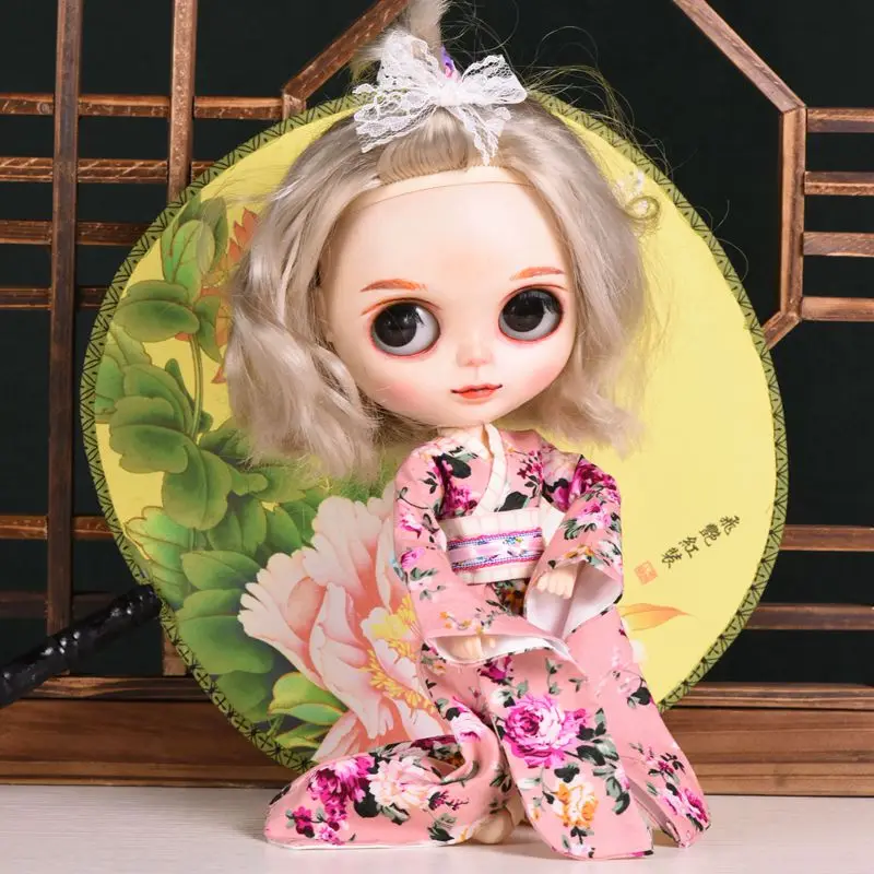 1/6 японское кимоно для кукол Blyth 1 шт. аксессуары кукольной одежды рождественский