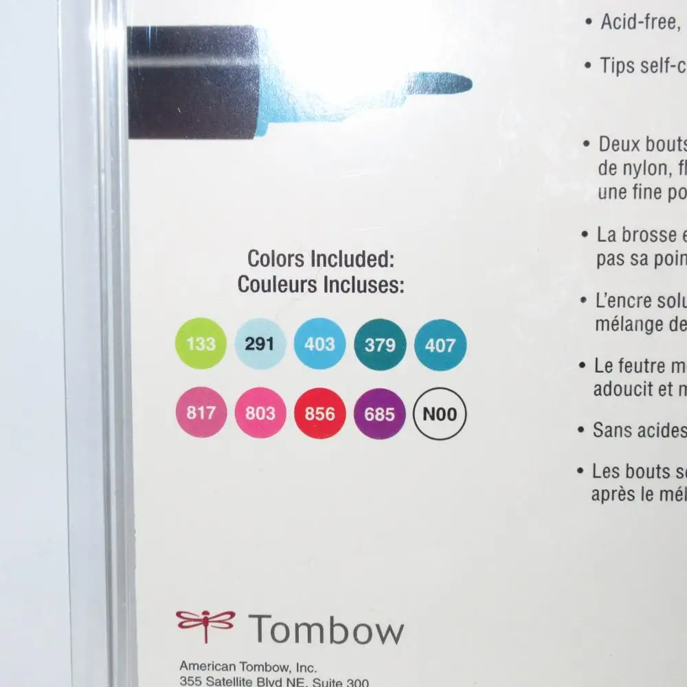 Tombow профессиональные двойные ручки ABT акварельные маркеры тропическая палитра 10