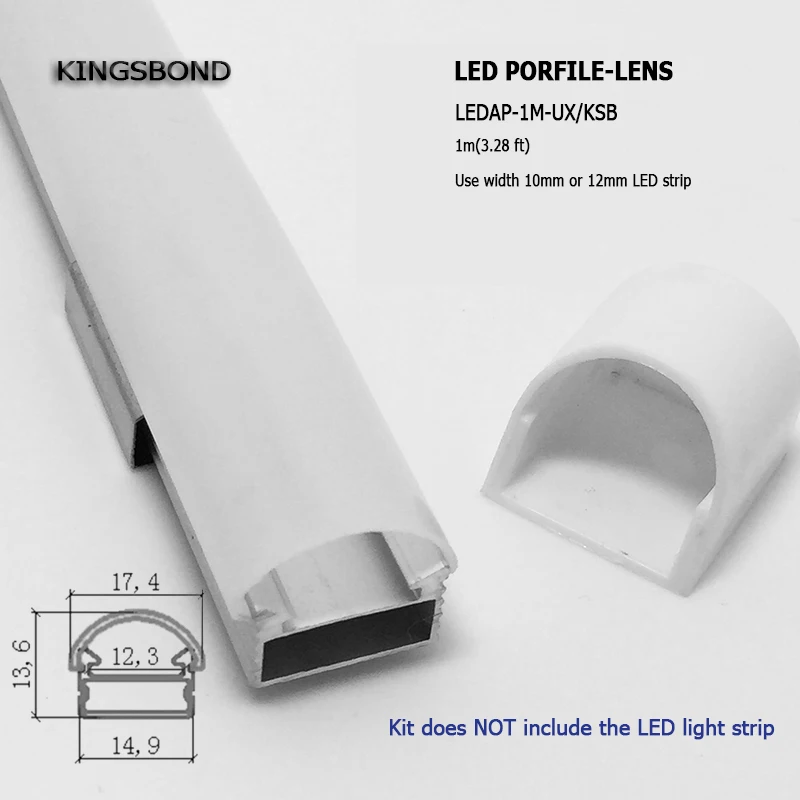 

DHL/EMS Fast shipping 10pcs/lot 1 meter/pc LED Strip Rigid Bar Aluminum Profile With Frosted Cover &end caps for led strip