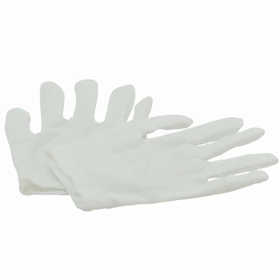 12 пар/лот белый Перчатки сделано из натурального хлопка для работы тонкие
