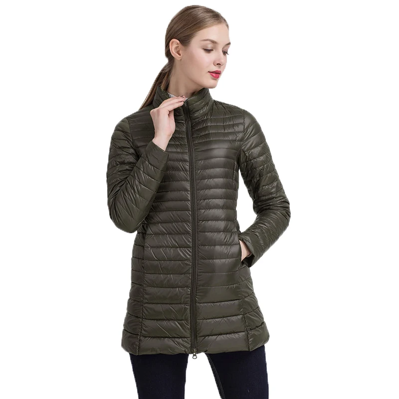 IEMUH зимняя женская пуховая куртка теплое пальто Женская Ультралегкая белая