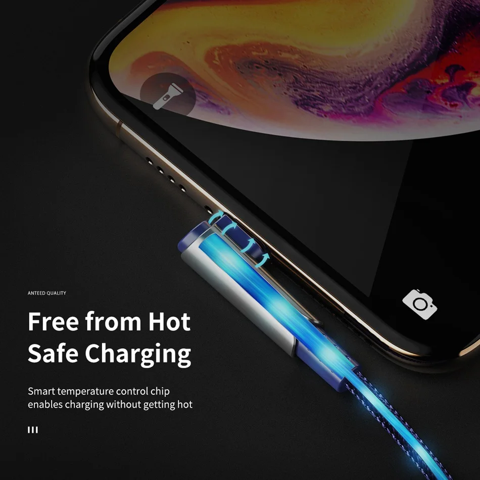 ROCK USB кабель для Apple 2.4A кабель для быстрой зарядки цинковый сплав 90 градусов для Apple iPhone 8 7 6 5 X XS Max XR iPad кабель для синхронизации данных