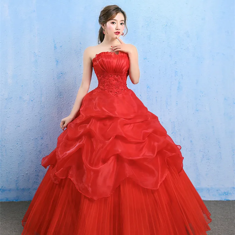 Роскошное бальное платье inofinn свадебное с кружевом винтажное Vestido De Novia Princesa