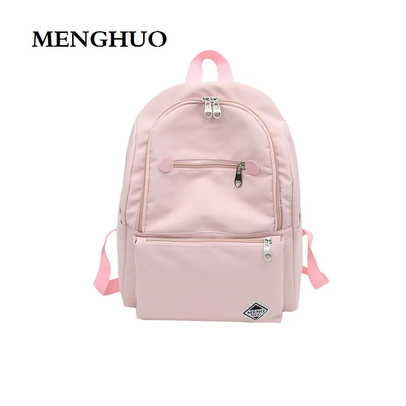 MENGHUO 2019 Новый Модный Чистый холщовый рюкзак подходит для девочек школьного